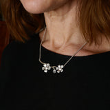 Cherry blossom branch necklace