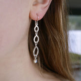 Moonstone chandelier earring