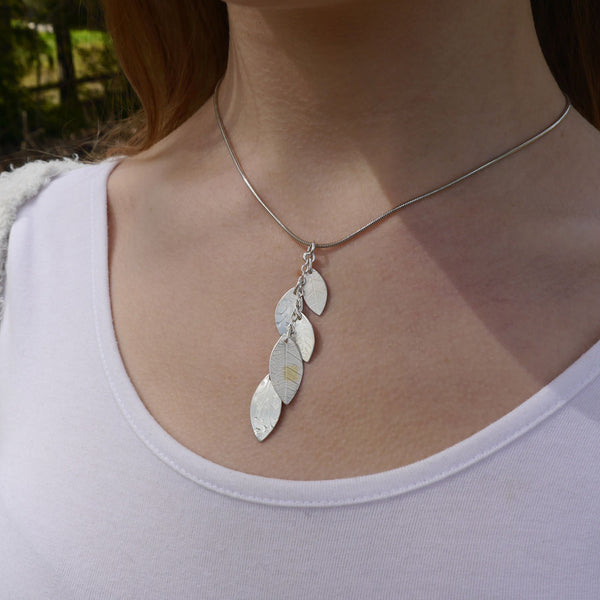 Leaf cascade pendant – Naomi James