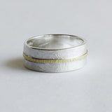 Wide ring gold line