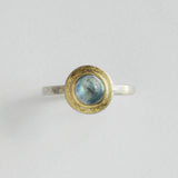 Moonstone gold top ring