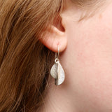 Teardrop wave earring