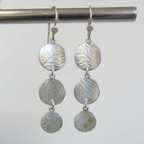 3 circles drop earring