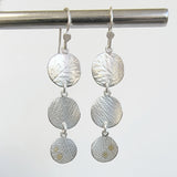 3 circles drop earring