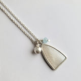Antique mother of pearl arch pendant