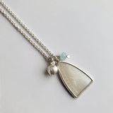 Antique mother of pearl arch pendant