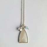 Antique mother of pearl arch pendant