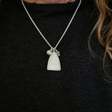 Antique mother of pearl arch pendant