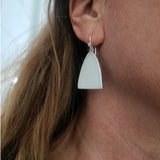 Antique mother of pearl arch earrings