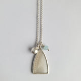Antique mother of pearl arch pendant
