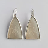 Antique mother of pearl arch earrings