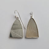 Antique mother of pearl arch earrings