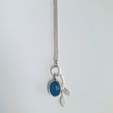 Aquamarine branch pendant