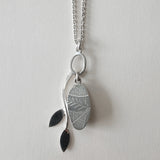 Bright opal branch pendant