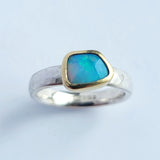 Bright opal ring