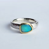 Bright opal ring