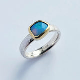 Bright opal ring