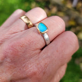 Bright opal ring