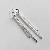 Forged drops earring