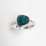 Grandidierite hammered ring