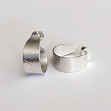 Leaf hoop earring