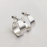 Leaf hoop earring