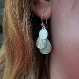 Falling leaf earrings