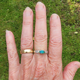 Australian opal and diamond ring