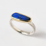 Australian boulder opal shard ring