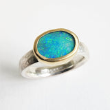 Oval opal ring