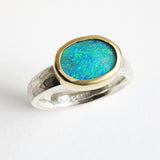 Oval opal ring