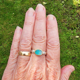 Oval opal ring