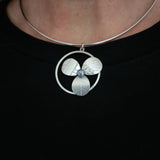 Pearl petal pendant