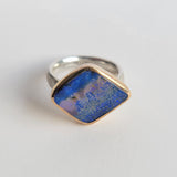 Australian opal rock pool ring