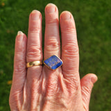 Australian opal rock pool ring