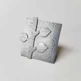 Square branch brooch