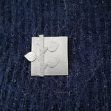 Square branch brooch