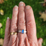 Triangle opal ring