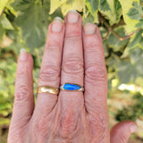Australian boulder opal shard ring