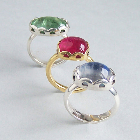 Hand pierced rings