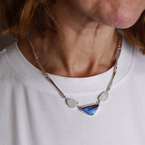 Australian opal wedge necklace