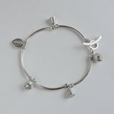 Lily charm bracelet