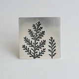 Dusty miller brooch
