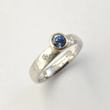 Sapphire and diamond ring