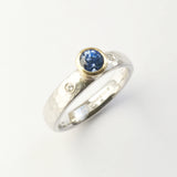 Sapphire and diamond ring