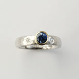 Sapphire and diamond ring