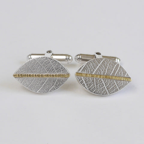 Leaf cufflinks