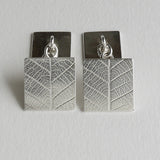 Square leaf chain cufflink