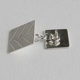 Square leaf chain cufflink