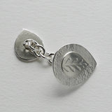 Teardrop leaf cufflink